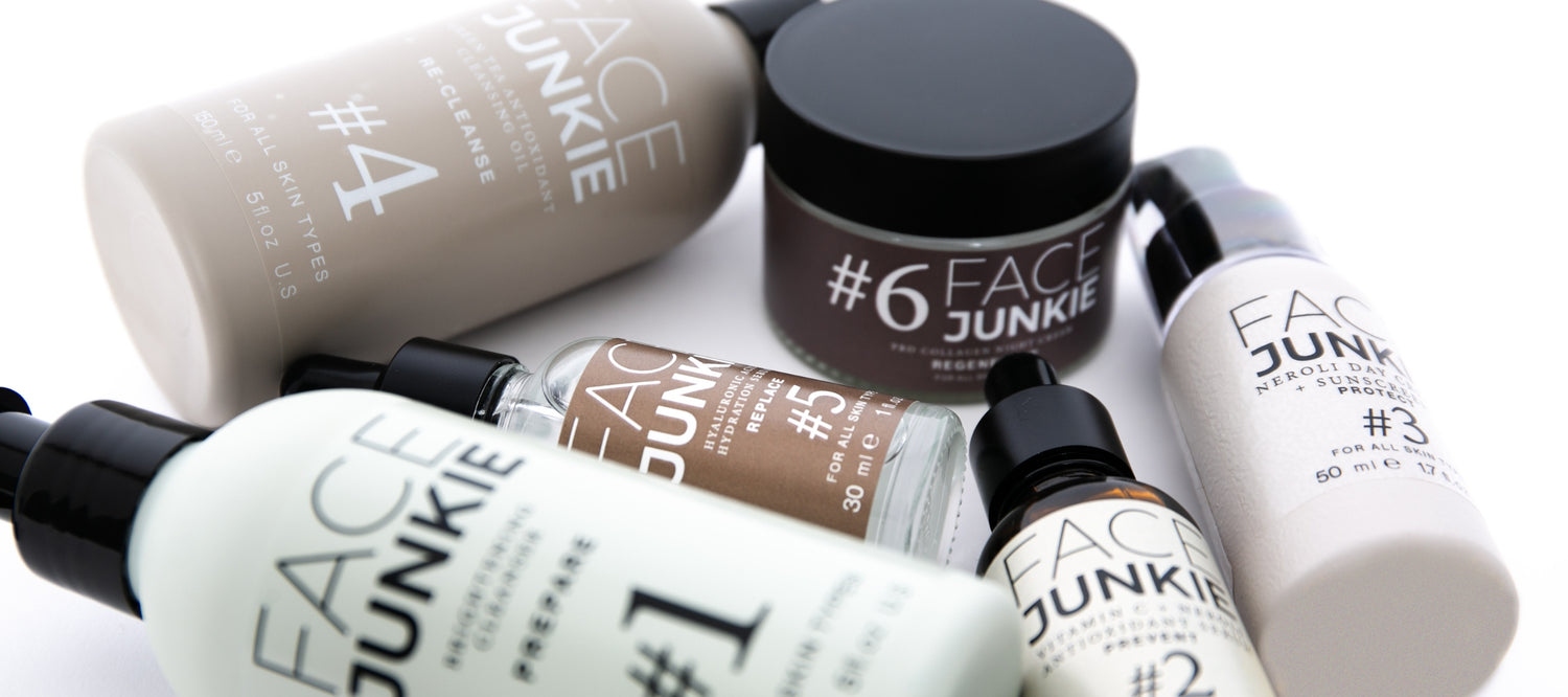 Face Junkie Hero Collection In Flat Lay Style