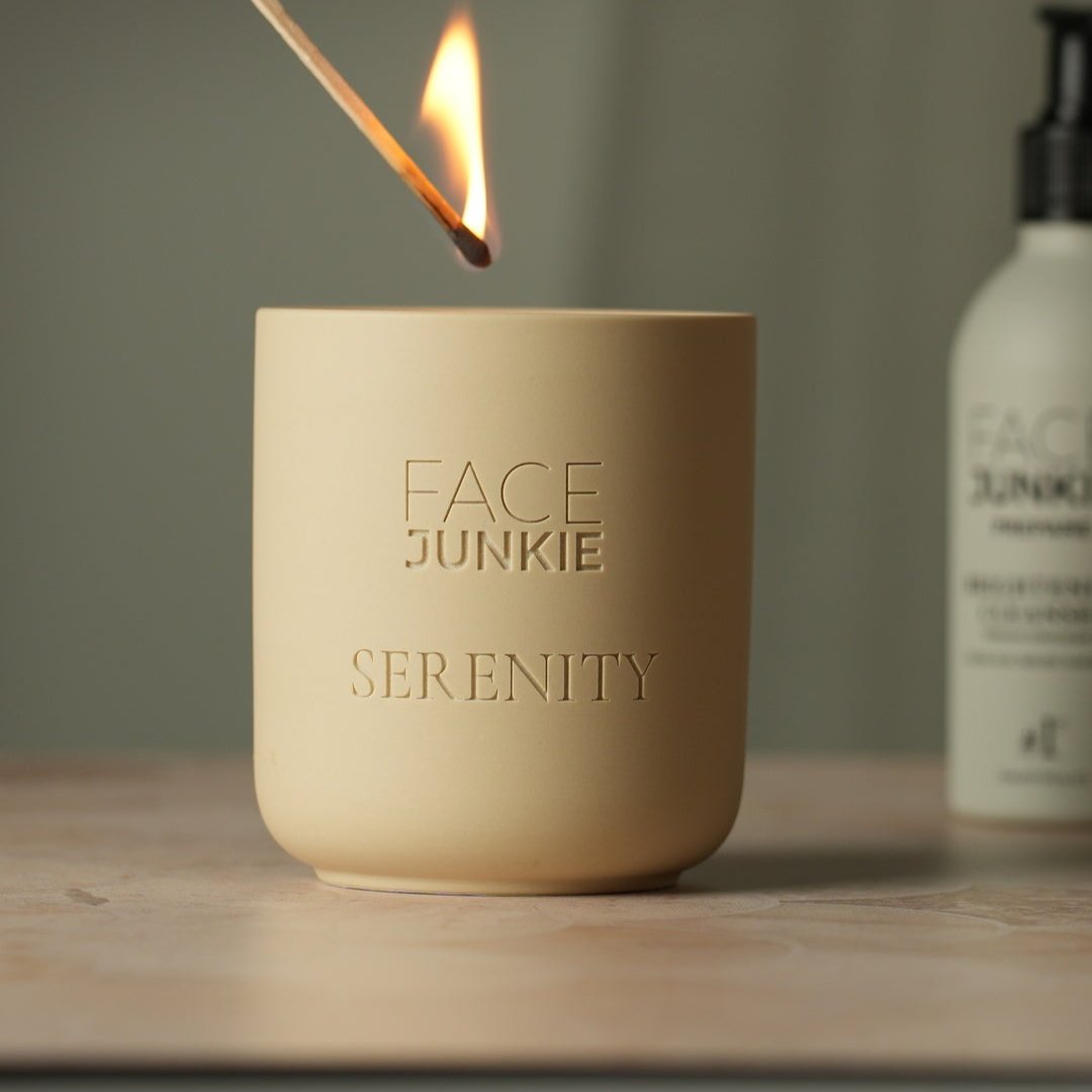 Serenity Hand-Poured Soy Candle with Sage & Orange Essential Oils